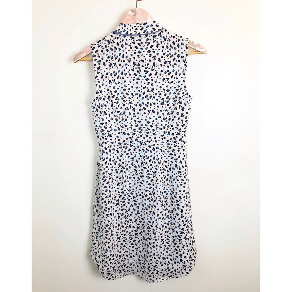 CABI Camilla Shirt Dress Sleeveless Leopard Print - Picture 3 of 6